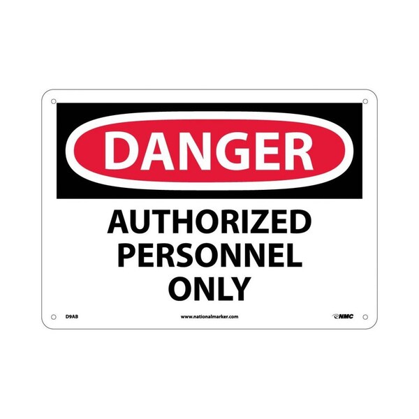 Nmc Danger Fall Protection Required 10x14 Pressure Sensitive Vinyl GLOD528PB - main